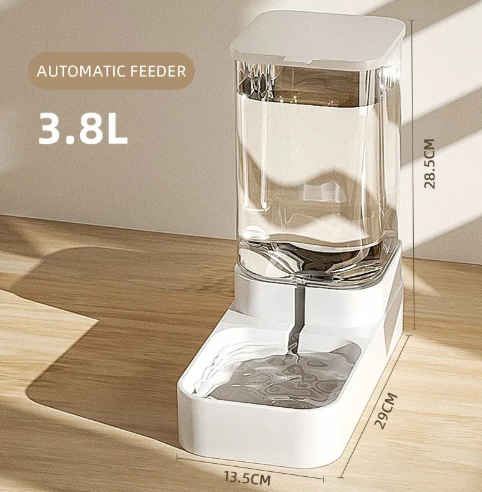 Pet Water & Food Dispenser — Gravity-Fed Feeding Station