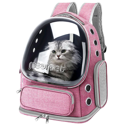 "Transparent Bubble Window Cat Backpack Carrier"