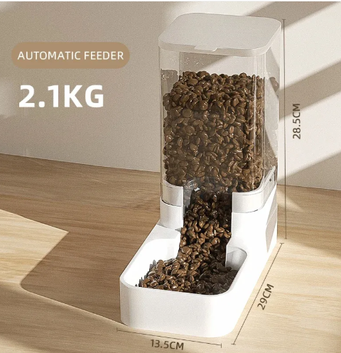 Pet Water & Food Dispenser — Gravity-Fed Feeding Station